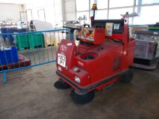 RCM battery electric ride on factory floor cleaner