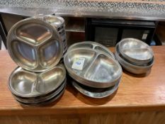 Selection Of Stainless Steel Serving Platters