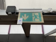 Illuminated Fire Exit Sign