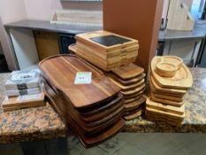 Selection Of Wooden Serving Boards
