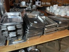 Qty Of Stainless Steel Baking /Serving Trays