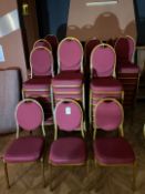 Metal Framed Stackable Chairs x 87