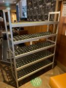 Metal Framed Shelved Storage Rack