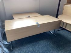 A quantity of Burgess conference tables complete