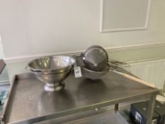 Sieves and colanders