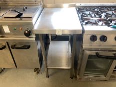 Stainless steel side table