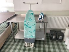 Ironing board and iron