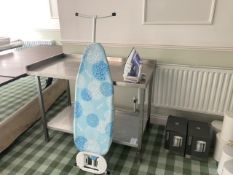 Ironing board and iron
