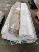 Pallet of rolled plastic conveyor
