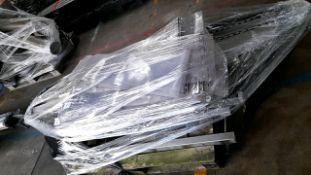 Pallet of machinery curtains and rails