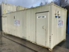 24ft x 9ft Anti-Vandal Decontamination Unit Shower Block Welfare Site Container