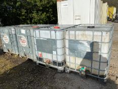 Joblot of 4 used IBC tanks 1000 litres