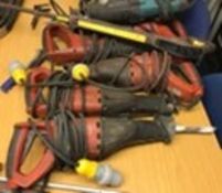 Reciprocating Saws ( 5 x Hilti, 3 x Makita, 1 x Ma