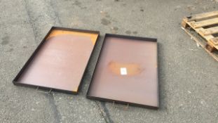 Steel workshop drip trays 2ft x 3ft
