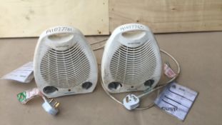 Pro-Elec Pel00495 2kw fan heaters x 2