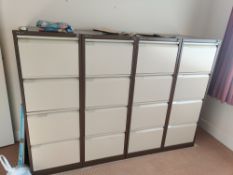 6 filing cabinets all 4 draws, all with keys - No Reserve Location - Sheffield S21