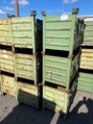 Schafer Swarf/Storage Stackable Metal Bins (6 of)