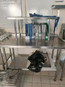 Stainless steel prepping station