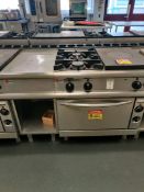 Baron 2 Gas hob, hot plate and oven with side