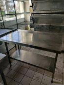 Stainless steel prepping station