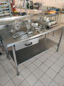 Stainless steel prepping station