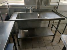 Stainless steel single washing unit