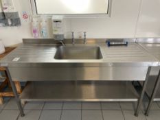 Stainless Steel Single Bowl Sink Unit