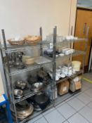 Stainless Steel Storage Racks 2 Off & Contents