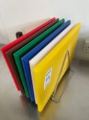 Selection Of Chopping Boards & Holder