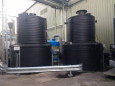 Two x bunded Storage tanks 6000 l