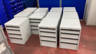 Four drawer pedestals