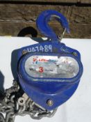 LiftinGear heavy-duty chain Hoist Block, 3 Tonnes