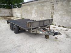 Ifor Williams LM 126 G Flat Bed Trailer.
