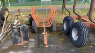Single Axle Log Trailer