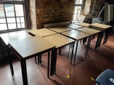 Metal Framed Wooden Tables