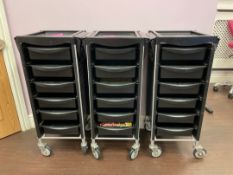 Mobile Hairdressers Storage Trolleys