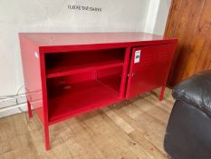 Red Metal Cabinet