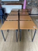 Metal Framed Wooden Tables