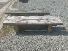 Solid Wood Garden Bench Seating