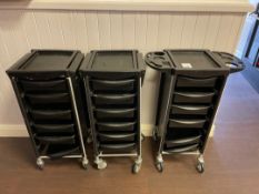 Mobile Hairdressers Storage Trolleys
