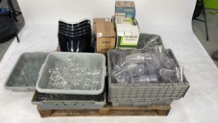 Variety of glassware