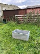 Galvanised water trough