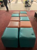 Leather effect stools