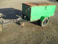 Towable air compressor Perkins engine