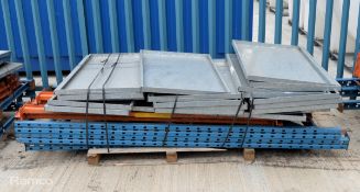 Racking Frames - 3x Uprights, numerous beams & shelving