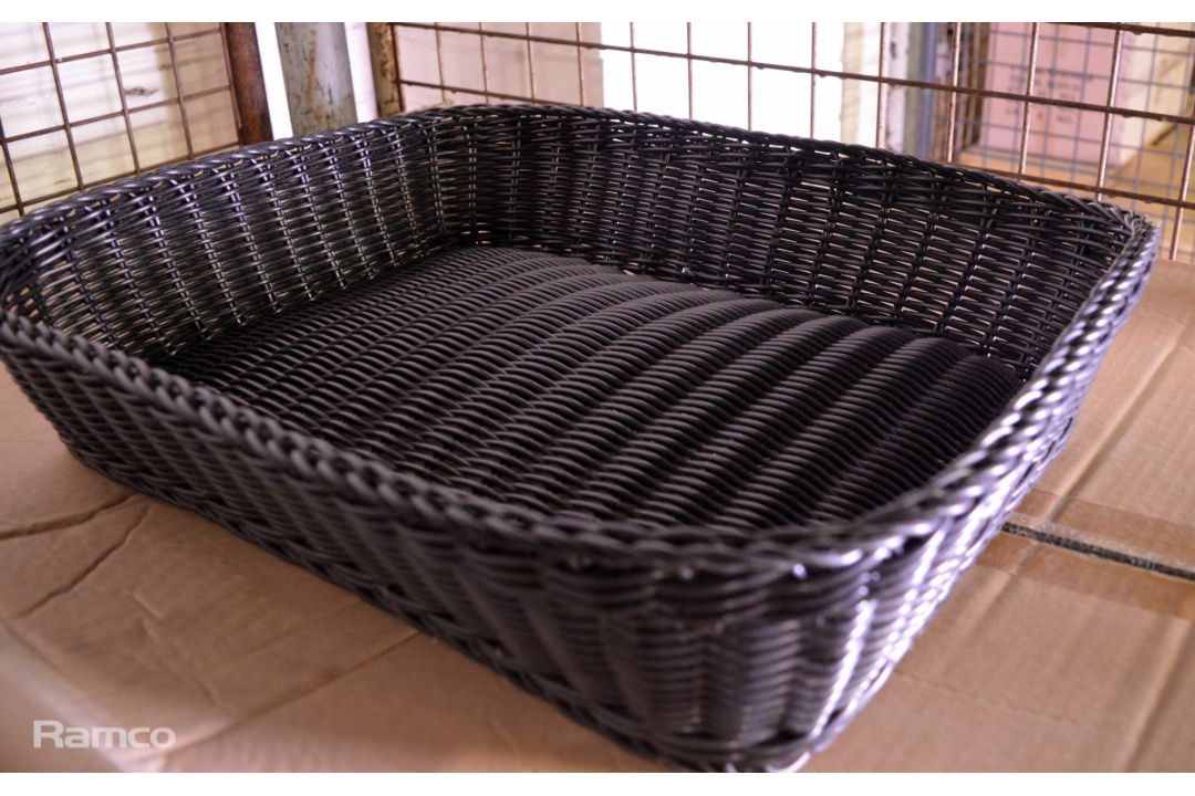 48x Transworld Black Weaved Baskets - Image 3 of 3