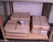 600x Transworld Metal Galvanised Buckets 0.5L