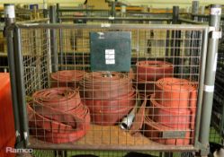 9x Flat Lay Fire Hose Minus Coupling 110mm diameter, 4x Flat Lay Fire Hose Minus Coupling