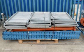 Racking Frames - 3x Uprights, numerous beams & shelving