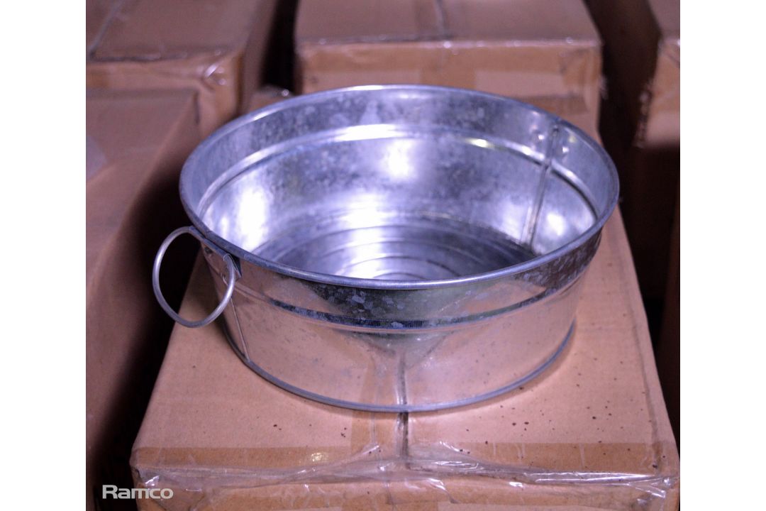 160x Transworld Metal Round Tubs 2L - Image 2 of 2